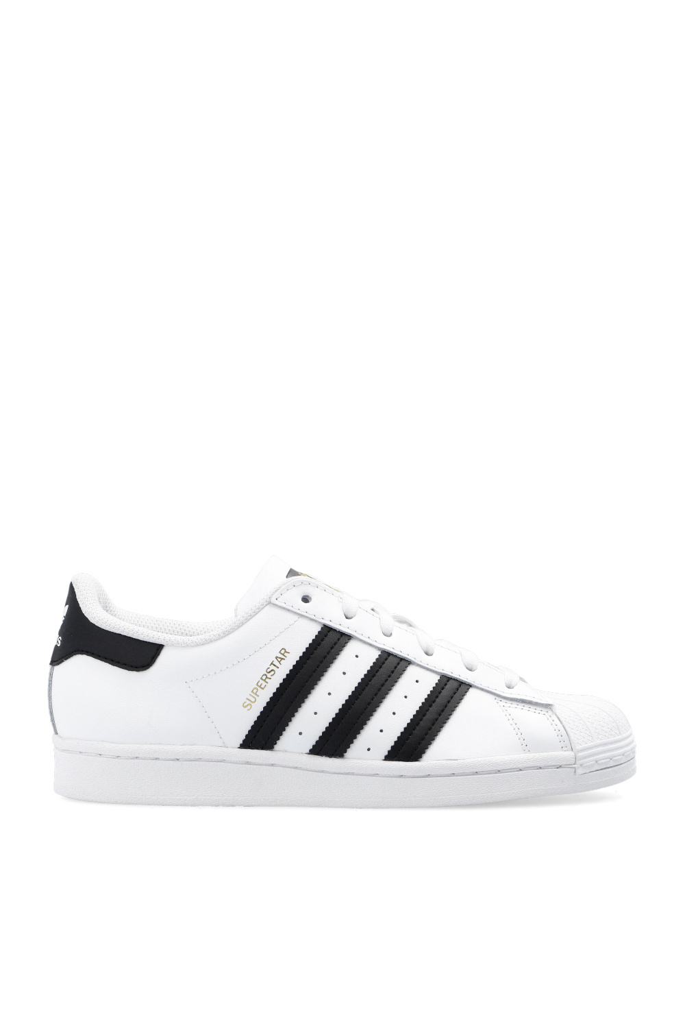 Adidas superstar womens size 6 black and on sale white